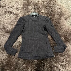 Women's Charcoal Long Sleeve Top